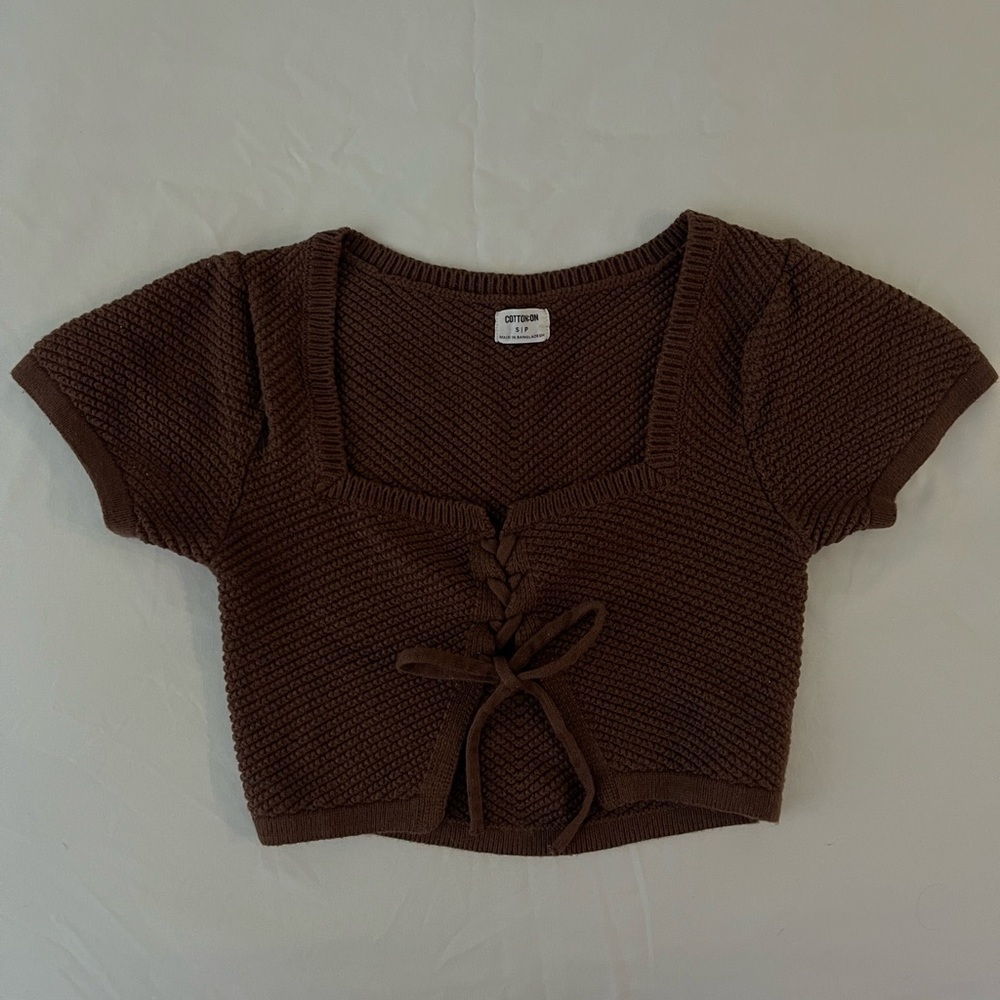 Knit crop top